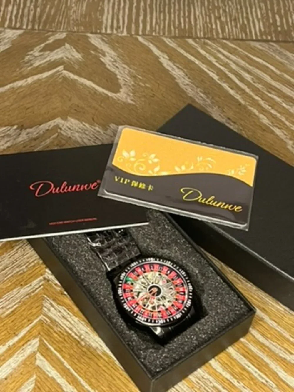 Dulunwe 6061 Roulette Wheel Mechanical Watch